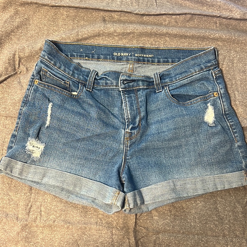 Old navy blue Jean shorts